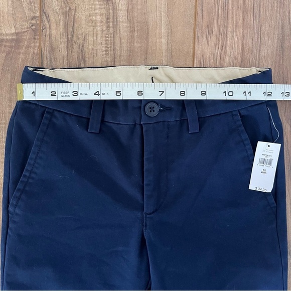 GAP Kids Navy Chinos Straight Leg Slim Fit Pants Size 12 slim New with tags! - Picture 4 of 8